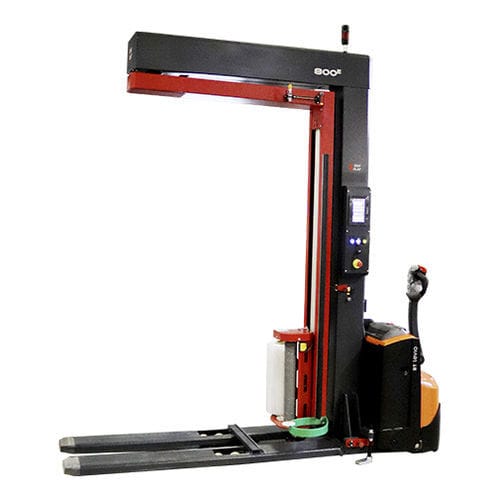 Banderoleuse à bras tournant - 800e - EAR FLAP® - semi-automatique / à freinage mécanique / de palettes