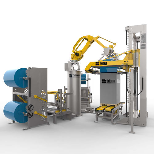 Housseuse robotisée - COMBI-GLASS ROBOT - THIMON - sous film rétractable / pour carton / pour palettes