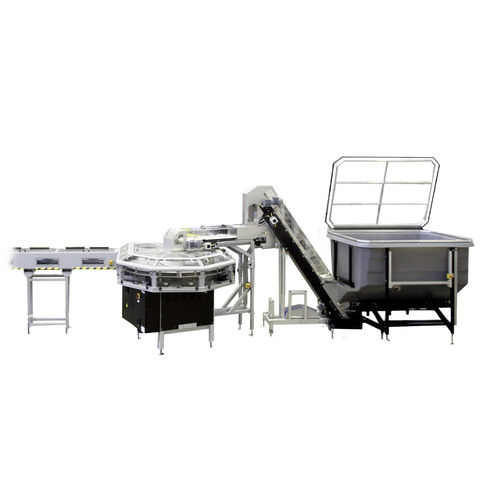 Alimentateur pour emballage préformé - EasyFEED - SIDEL - à bande / compact / pour ligne d'emballage