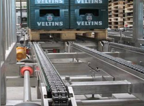 Convoyeur à chaînes - SIDEL - de manutention / modulaire / pour palettes