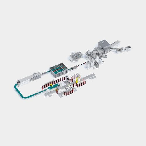 Ligne de conditionnement pour l'industrie de la boisson - SIDEL - pour bouteilles PET / de bouteilles en verre / de canettes