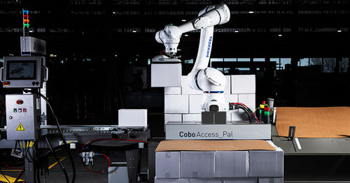 Palettiseur robotisé - CoboAccess_Pal series - SIDEL - de caisse / pour carton / industriel