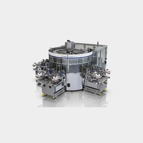 Étiqueteuse automatique - EvoDECO Adhesive - SIDEL - pour bouteilles / pour applications sur le côté / pour l'industrie alimentaire et de la boisson