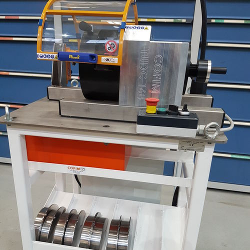 Chanfreineuse dresseuse - TUDC 168 series - COFIM SYSTEM - électrique / pneumatique / de table