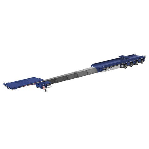 Semi-remorque à plateau - VENTUM - Goldhofer - gooseneck / de produits longs / à 3 essieux