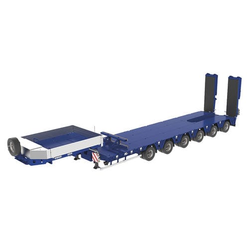Semi-remorque à plateau - STZ series - Goldhofer - gooseneck / extra-surbaissée / plus de 6 essieux