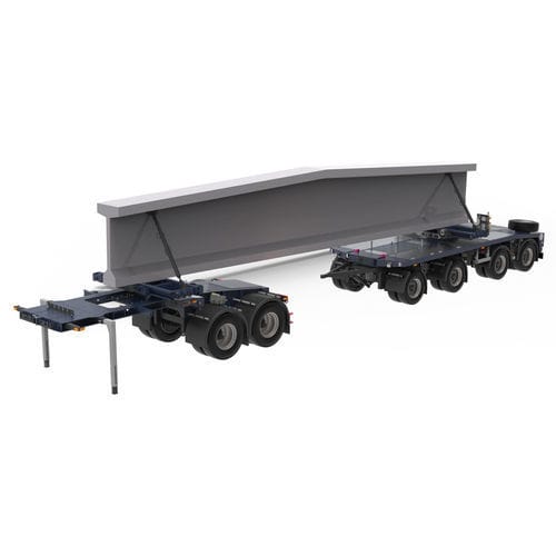 Remorque en suivi automatique - Goldhofer - de chantier / pour flexible