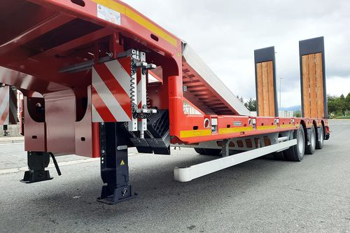 Semi-remorque à plateau - STN-L 3 (245) - Goldhofer - porte-conteneur / gooseneck / de chantier