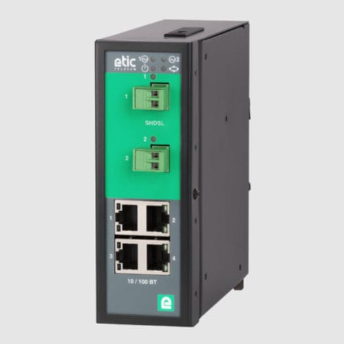 Commutateur Ethernet administrable - XSLAN-2400 - ETIC TELECOM - 4 ports / sur rail DIN