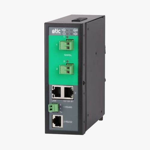 Commutateur Ethernet administrable - XSLAN-2220 - ETIC TELECOM - 3 ports / sur rail DIN / RS-232