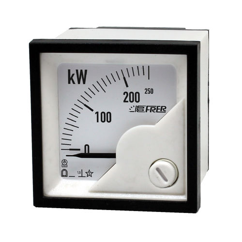 Wattmètre de puissance active - F48W series - FRER - analogique / monophasé / triphasé