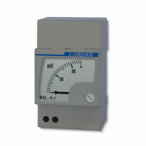 Millivoltmètre analogique - F52MMV - FRER - sur rail DIN / DC