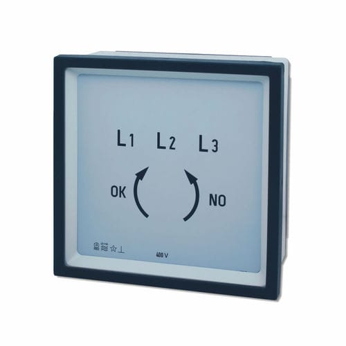 Indicateur de séquence de phase - F series - FRER - analogique / pour montage sur panneau