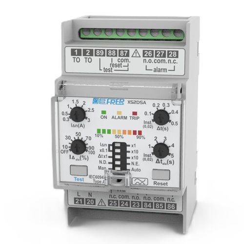 Relais de protection de fuite à la terre - X52DSA - FRER - sur rail DIN / IEC / ajustable