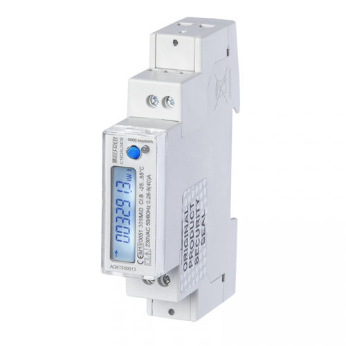 Compteur d'énergie électrique monophasé - C18QSL040SD3AI - FRER - sur rail DIN / certifié MID / sortie à impulsion