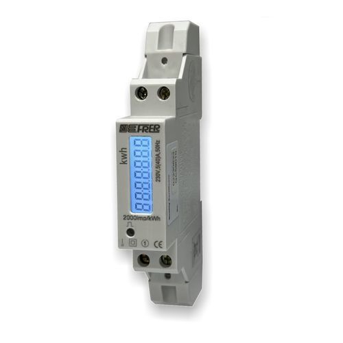 Compteur d'énergie électrique monophasé - C18WS - FRER - sur rail DIN