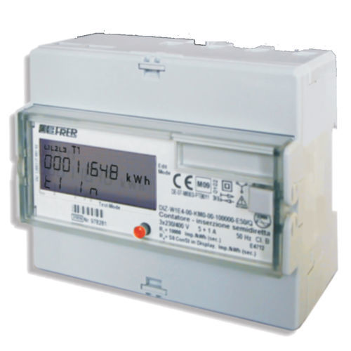Compteur d'énergie électrique triphasé - DIZMID - FRER - sur rail DIN / certifié MID / sortie à impulsion