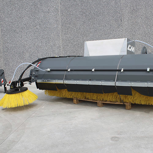 Godet balayeur ramasseur - CBS PROFI 250 - CM Srl - pour chargeuse / pour chariot télescopique / pour chargeuse pelleteuse