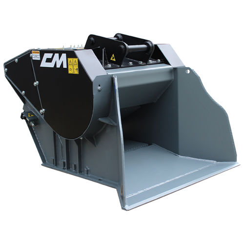 Godet concasseur - CBF-L 120  - CM Srl - pour pelle hydraulique / pour chargeuse / pour chargeuse pelleteuse