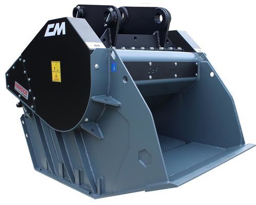 Godet concasseur - CBF series - CM Srl - pour pelle hydraulique / pour chargeuse / pour chargeuse pelleteuse