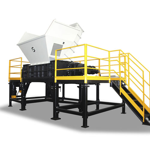 Déchiqueteur primaire - SYU41 series - Changshu Shouyu Machinery Co.,Ltd - à deux arbres / de déchets / métal