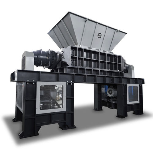 Déchiqueteur primaire - SYU61 series - Changshu Shouyu Machinery Co.,Ltd - à deux arbres / de déchets / métal
