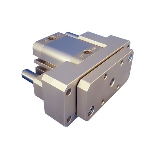 Unité de guidage linéaire à bagues lisses - Type 34*EC/EF - AVM AUTOMATION - compacte / pour vérin / pneumatique
