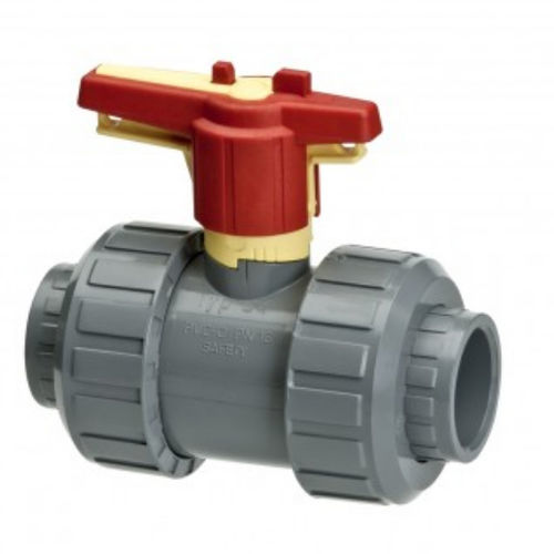 Vanne à boisseau sphérique - 702530 series  - Van de Lande BV - à levier / résistante aux produits chimiques / en PVC