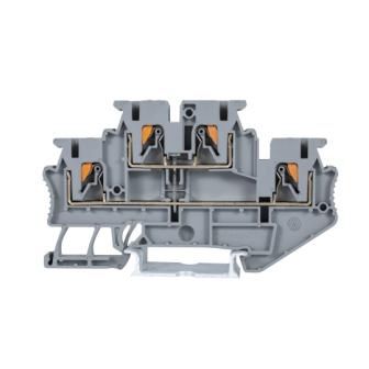 Bloc de jonction sur rail-DIN - JPTTB2.5-PV - Shanghai Leipold Electric Co., Ltd. - push-in / de traversée / gris