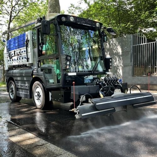 Balayeuse autoportée - eCityJet 3030 - Aebi Schmidt Holding AG  - électrique / diesel / de voirie