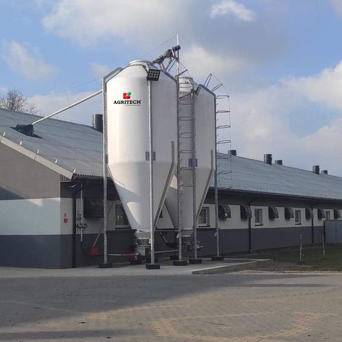 Silo à fond conique - SIV series - AGRITECH SRL - pour poudre / pour produits en vrac / pour granulés de bois