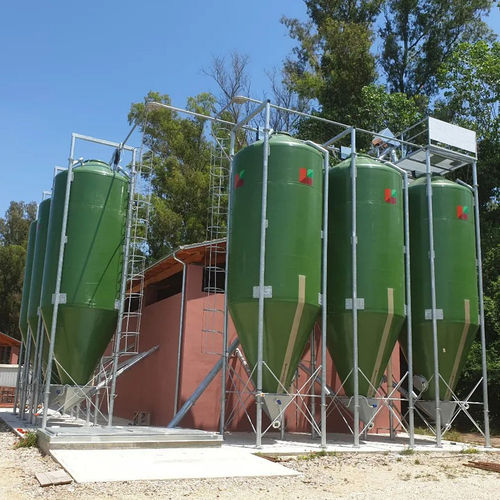 Silo à fond conique - SIM series - AGRITECH SRL - pour poudre / pour granules / pour l'agriculture
