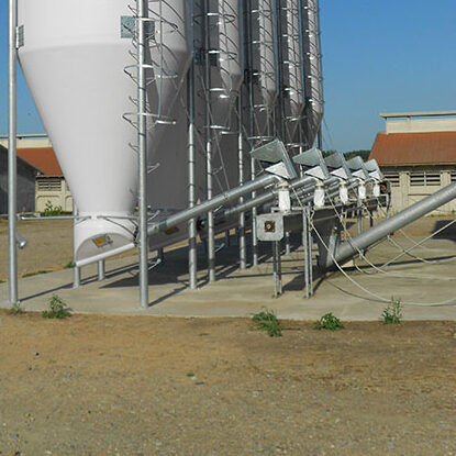 Convoyeur tubulaire - HAPPYGRAIN - AGRITECH SRL - à vis / de transport / d'alimentation