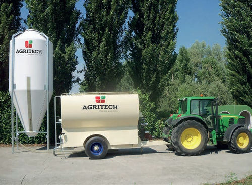 Cuve de transport - AD series - AGRITECH SRL - de refoulement / pour granules / mobile