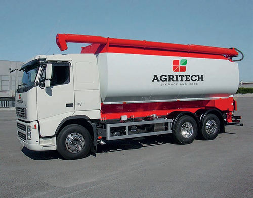 Récipient de refoulement - AM series - AGRITECH SRL - pour granules / sur remorque / horizontal