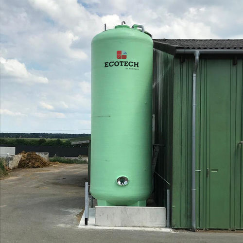 Cuve de stockage - CIBO series - AGRITECH SRL - pour liquides / en acier galvanisé / cylindrique