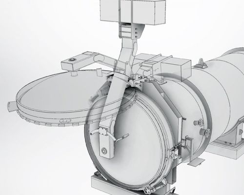 Porte en acier inoxydable - Akar Makina - en acier / pour l'intérieur / automatique