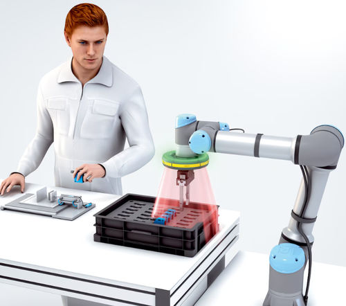 Système anticollision pour la robotique collaborative - End-of-Arm-Safeguard - SICK
