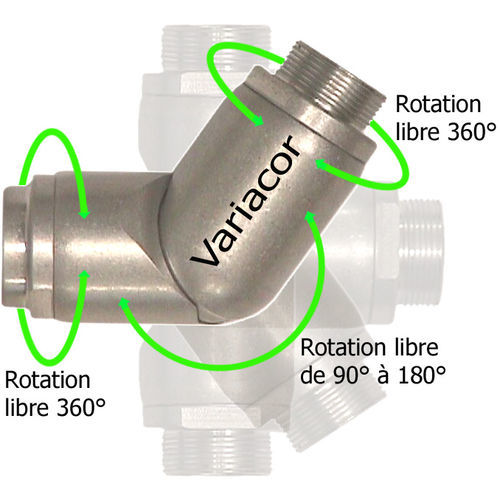 Raccord tous fluides - DV servies  - MID - VARIACOR - hydraulique / pour air comprimé / pour le vide