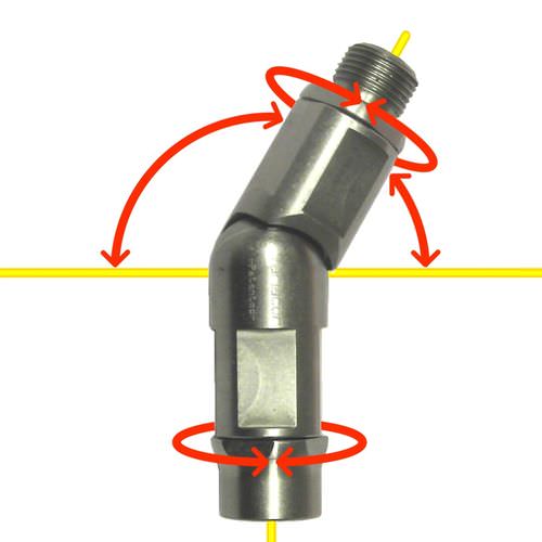 Raccord à haute pression - Dv series - MID - VARIACOR - hydraulique / à visser / coudé