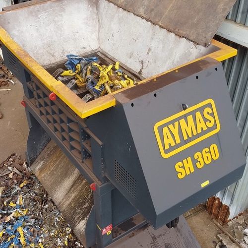 Déchiqueteur primaire - SH series - AYMAS MAKINA SAN. ve TIC. A.S. - à 2 arbres / pour déchets électroniques / métal