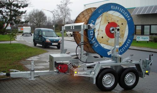 Remorque porte tourets - BKT series - Bagela Baumaschinen GmbH & Co. KG - pour enrouleur de câble / à 2 essieux / tractée