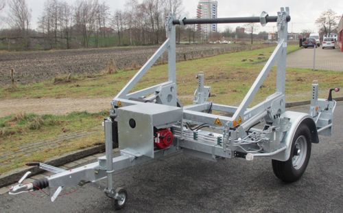 Remorque porte tourets - BKT 1x series - Bagela Baumaschinen GmbH & Co. KG - pour transport et pose de câbles / à 1 essieu / tractée