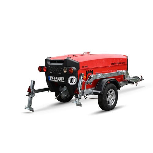 Treuil à cabestan de tirage - KW series - Bagela Baumaschinen GmbH & Co. KG - à moteur diesel / pour câble / compact