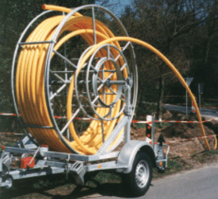 Remorque porte tourets - ø 1 800 - 2 500 mm | BKT 10-12-15 K - Bagela Baumaschinen GmbH & Co. KG - pour enrouleur de câble / à 1 essieu / tractée