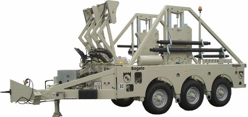 Remorque porte tourets - max. ø 4 200 mm | BTT 300 - Bagela Baumaschinen GmbH & Co. KG - pour transport et pose de câbles / à 3 essieux / tractée