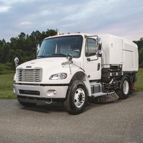 Balayeuse sur camion - MaxPowa E35m - Bucher Municipal AG - thermique / d'extérieur / de poussières