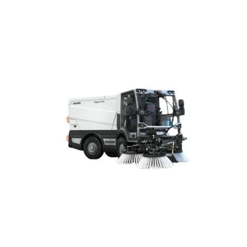 Balayeuse pour véhicule porteur - CityCat V20e - Bucher Municipal AG - électrique / d'extérieur / avec 3 brosses