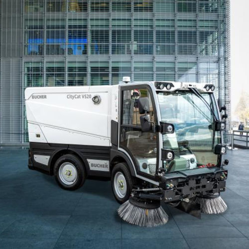Balayeuse aspiratrice pour véhicule porteur - CityCat VS20 - Bucher Municipal AG - thermique / d'extérieur / avec 3 brosses