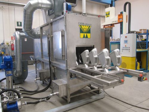 Machine de lavage à eau - EWC3 - C.E.B. IMPIANTI S.r.l. - par aspersion / à solvant / automatique
